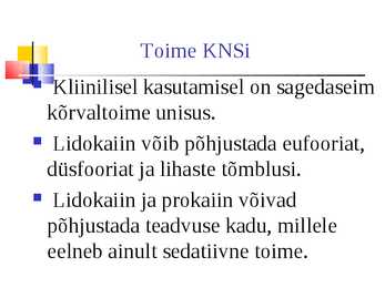 Lokaalanesteetikumid #33