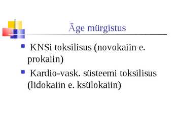 Lokaalanesteetikumid #36