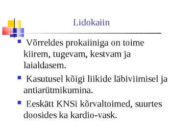 Lokaalanesteetikumid #41