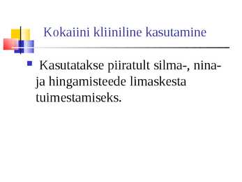 Lokaalanesteetikumid #48