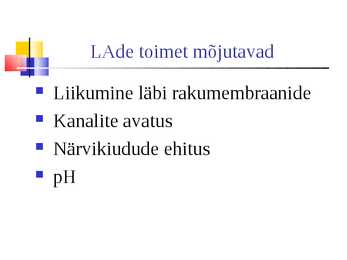 Lokaalanesteetikumid #10
