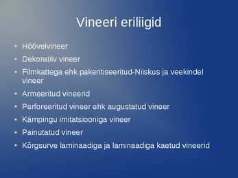 Ristvineer-ristvineeri eriliigid #7