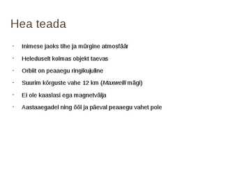 VEENUS ettekanne #4