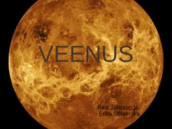 VEENUS ettekanne