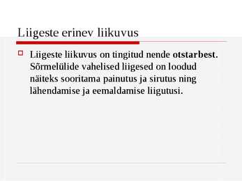 Liigeste liikuvus #11