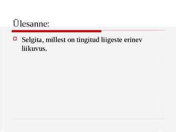 Liigeste liikuvus #10
