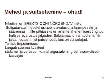 Suitsetamine #5
