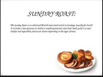 ENGLISH NATIONAL FOODS AND DRINKS #2