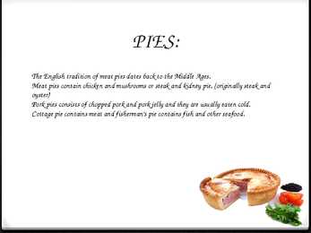 ENGLISH NATIONAL FOODS AND DRINKS #5