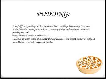 ENGLISH NATIONAL FOODS AND DRINKS #6