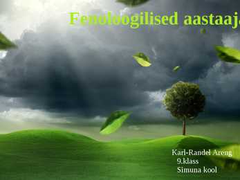 Fenoloogilised aastaajad