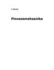 Pinnasemehaanika - Pinnas ja vesi