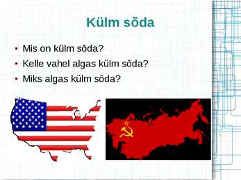 Kolmas maailm külma sõja taustal esitluse spikker #2