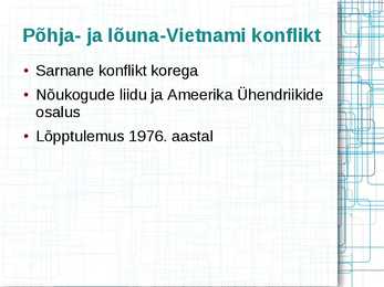 Kolmas maailm külma sõja taustal esitluse spikker #5