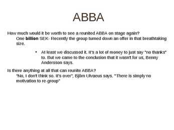 ABBA Esitlus #19