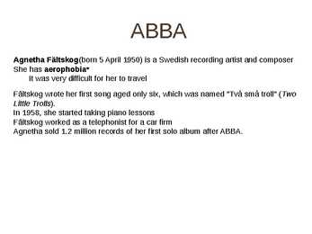 ABBA Esitlus #5