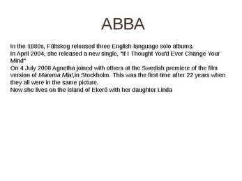 ABBA Esitlus #6