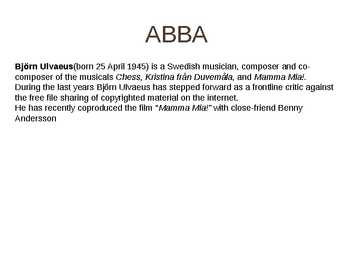 ABBA Esitlus #8