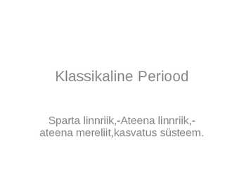 Klassikaline Periood