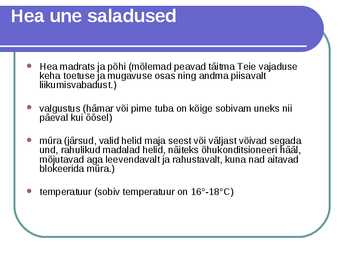 Uni ja unenäod slide #9