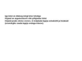 Kirjandi retoorilised võtted #2
