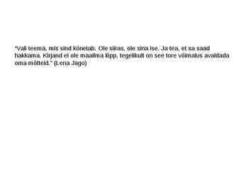 Kirjandi retoorilised võtted #11