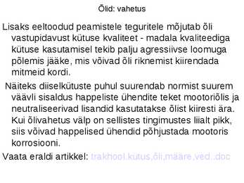 Masinaehitusmaterjalid-mõisteid MMT-st-kütused-õlid-tehnilised vedelikud #67