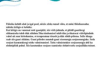 Soojusnähtused köögis #2