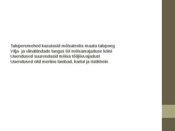 Priikslaskmine ja ärkamisaeg #4