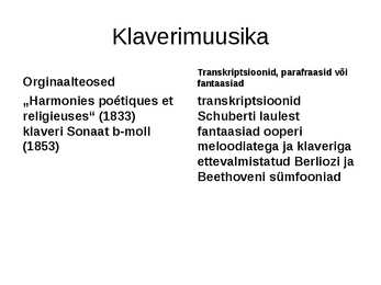 FERENC LISZT #9