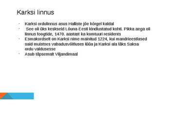 Eesti vaatamisväärsused #4
