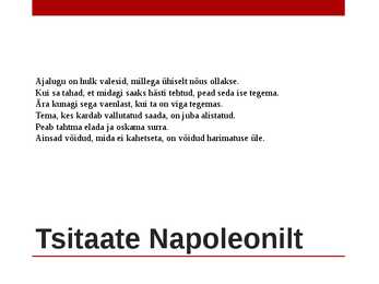 NAPOLEONI VÕIM #11