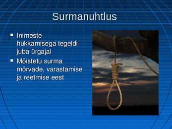 Surmanuhtlused #2