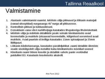 9 klassi lõputöö esitluse näidis #7