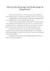The Advantages and Disadvantages of being immortal