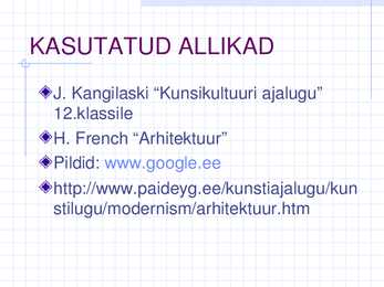 ARHITEKTUUR PÄAST II MAAILMASÕDA - INTERNATSIONAALNE STIIL #20