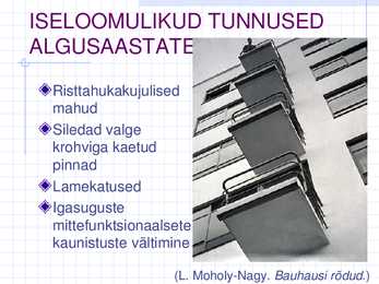 ARHITEKTUUR PÄAST II MAAILMASÕDA - INTERNATSIONAALNE STIIL #4