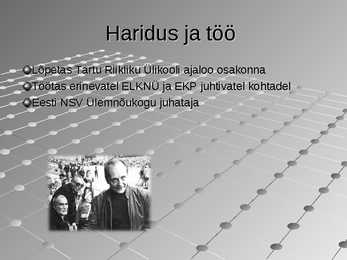 Vaino Väljas - esitlus #3