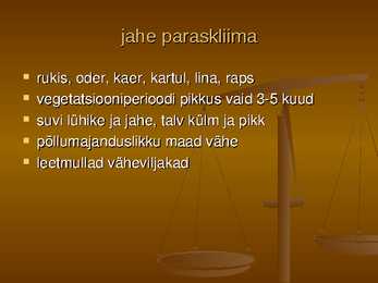 Maakera agroklimaatilised piirkonnad #11