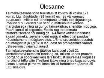 Taimekaitseseadus #5
