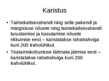 Taimekaitseseadus #9