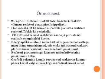 Tšernoboli katastroof #3