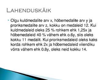 Lineaarsed võrrandisüsteemid #3
