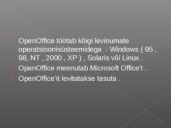 Mis on Open Office #2
