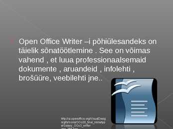 Mis on Open Office #9