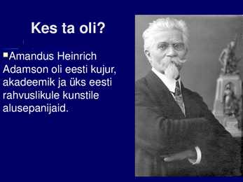 Amandus Adamsoni elulugu #2