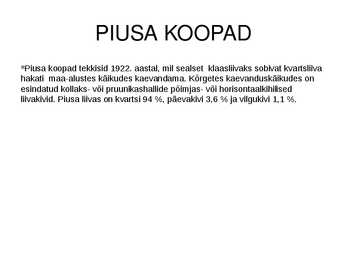 Eesti vaatamisväärsused ppt esitlus #10