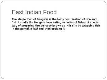 Indian foods- India toidud-ppt esitlus #7