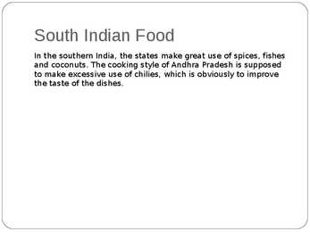 Indian foods- India toidud-ppt esitlus #9