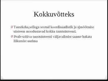 Taustsüsteem #8